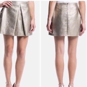 1. State Metallic A Line Skirt Sz S